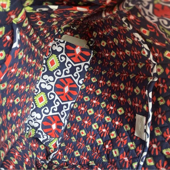 Vera Bradley Sun Valley Work Tote Laptop Purse Diaper Quilted Bag With Pockets - Picture 2 of 15